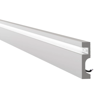 2 Meter Fußleiste Sockelleiste indirekte Beleuchtung Licht IL11 WALLSTYL 80x20